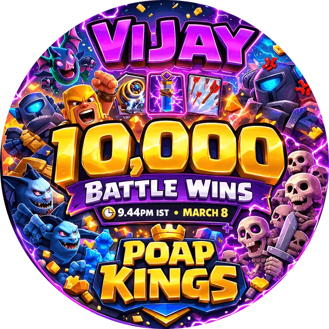 Vijay 10,000 Battles Won | POAP KINGS