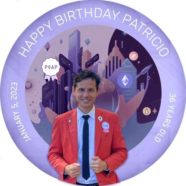 Happy Birthday to Patricio Worthalter (POAP colors version)
